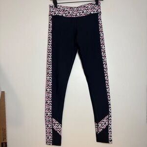 Trina Turk Recreation Leggings Geometric Print Athletic Yoga Pants‎ Size S
